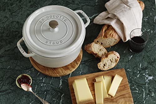 Cast Iron 2.75 (2.75-qt Round / White Truffle)