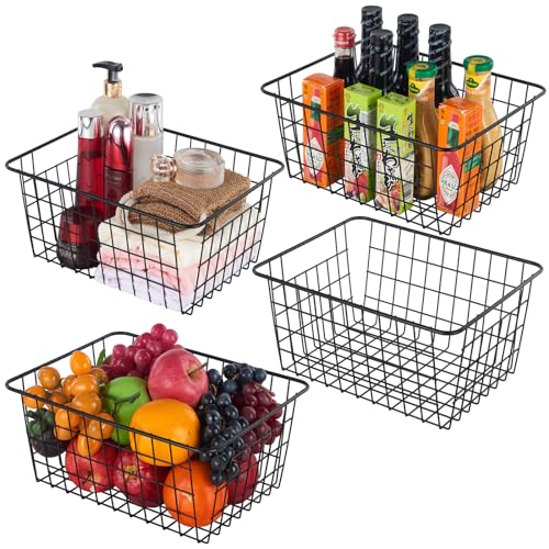 Extra Large】Wire Storage Organization Baskets