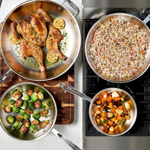 D3 3 Ply Stainless Steel Fry Pan