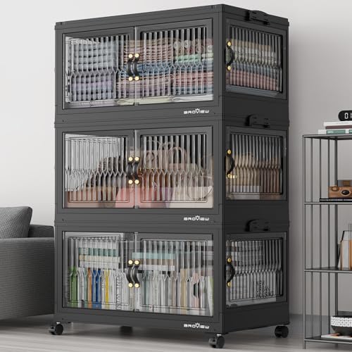 Stackable Storage Bins with Lids