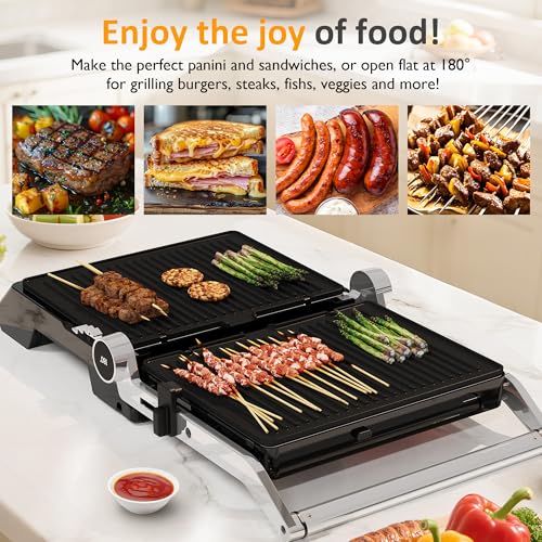 Electric Panini Press Griddle