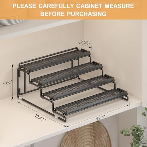 2 Pack Spice Rack Organizer for Cabinet