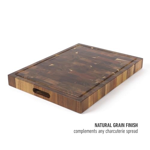 Edge Guard Cutting Board (Acacia Wood (20"x15"))