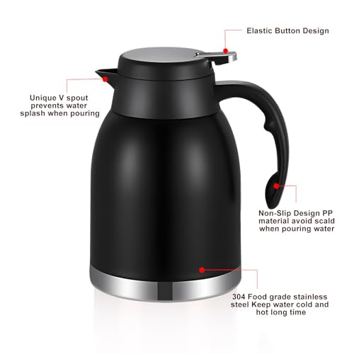Stainless Steel Thermal Coffee Carafe Dispenser