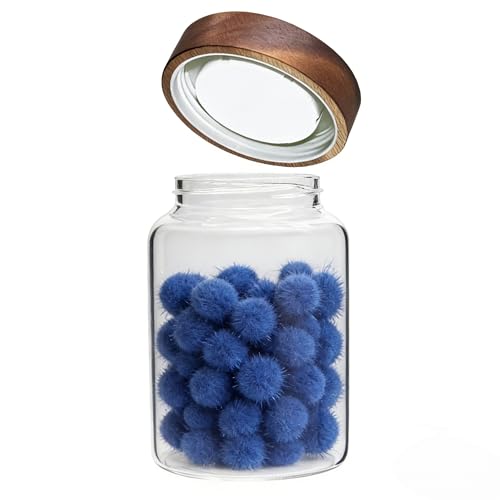 Glass Spice Jar Coffee Sugar Container Airtight Glass Jar Food Storage Canisters Bottle for Kitchen Seasoning Tea Herb Overnight Oats Bar Parfait Snacks