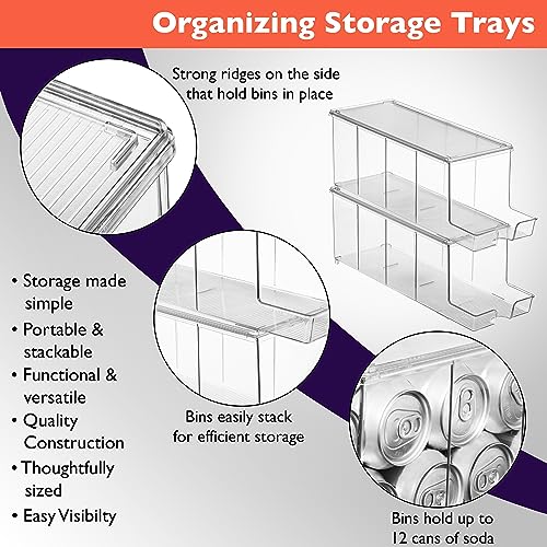 Drink Organizer for Fridge & Soda Can Dispenser