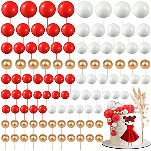 108 Pcs Ball Cake Toppers