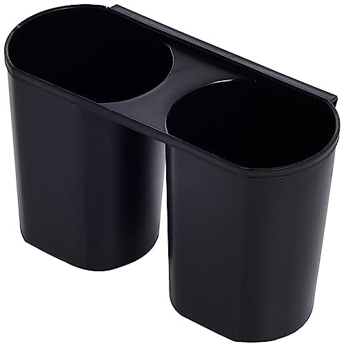 Dish Drainer Drain Board and Utensil Holder Simple Easy to Use (Black)