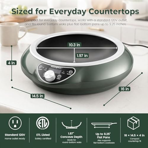 ABngdun Concave Induction Wok Cooktop