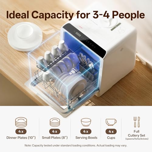 NOVETE Portable Countertop Dishwashers