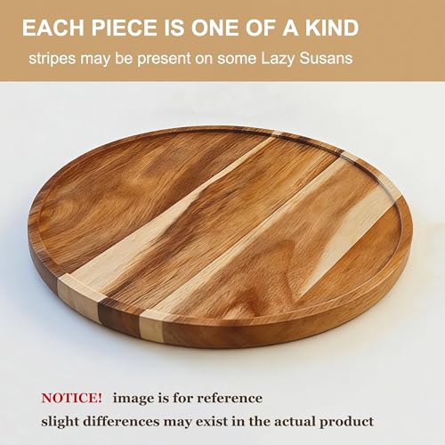 Acacia Wood Lazy Susan Organizers
