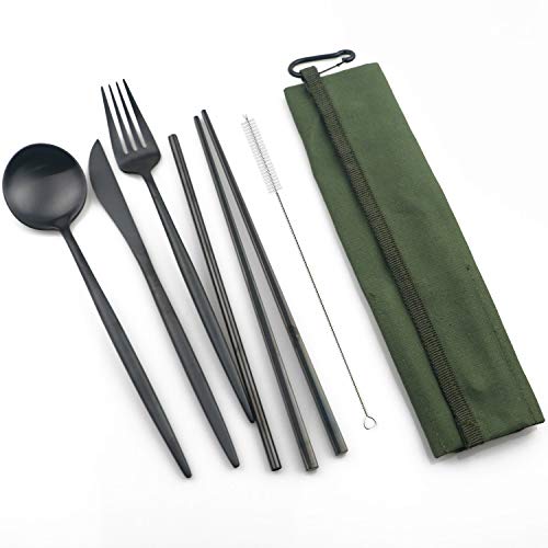 Portable 6 Pieces Flatware Set