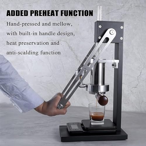 Manual Lever Espresso Maker With Pressure Gauge
