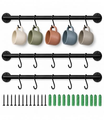 Steel Made Kitchen Utensil Rack Organizer Wall
