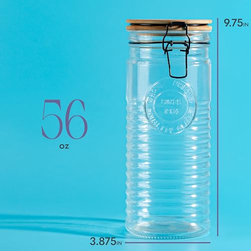Glass Storage Jars with Airtight Lids