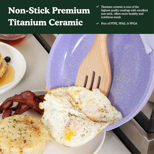 By the Table Ombré Titanium Nonstick Cookware Set 8