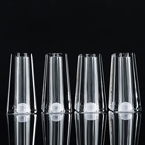 Salt and Pepper Shaker Set Spice Dispenser Refillable Design Cut Crystal Seasoning Shaker Kitchen Decor for Cooking Table