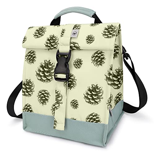 Insulated Lunch Bag Rolltop Lunch Box Tote Bag for Women