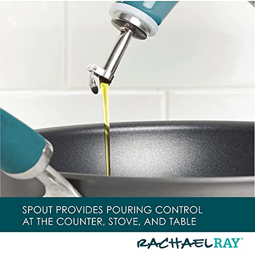 48467 Ceramic EVOO Oil and Vinegar Dispensing Bottle with Spout