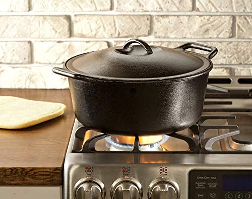 BOLD Pre Seasoned Cast Iron Dutch Oven with Lid (7 QT Dutch Oven)