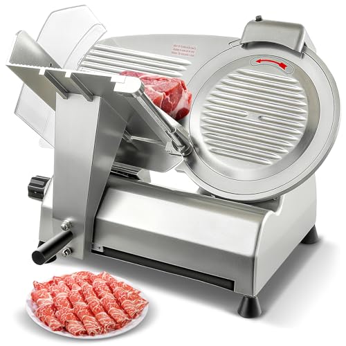 12 inch Commercial Meat Slicer 270W 0 (Silver / 12 inch)