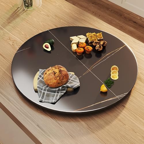 Lazy Susan for Table Top Sintered Stone Rotating Serving Tray for Dining Table