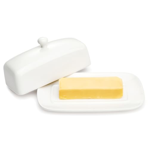 Porcelain Butter Dish with Lid