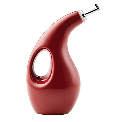 48467 Ceramic EVOO Oil and Vinegar Dispensing Bottle with Spout