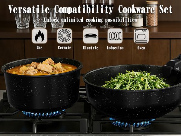 Pots and Pans Set Non Stick