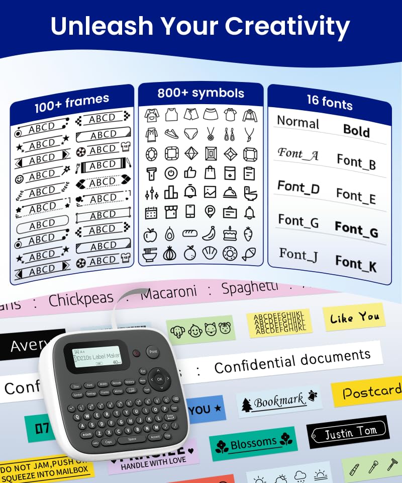 D210S Label Maker Machine with