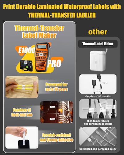 Wire Label Maker Waterproof Labels