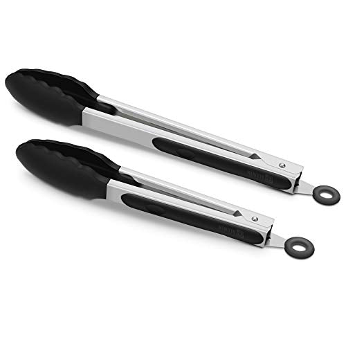 Best Choice Silicone Stainless Steel Kitchen Cooking Tongs