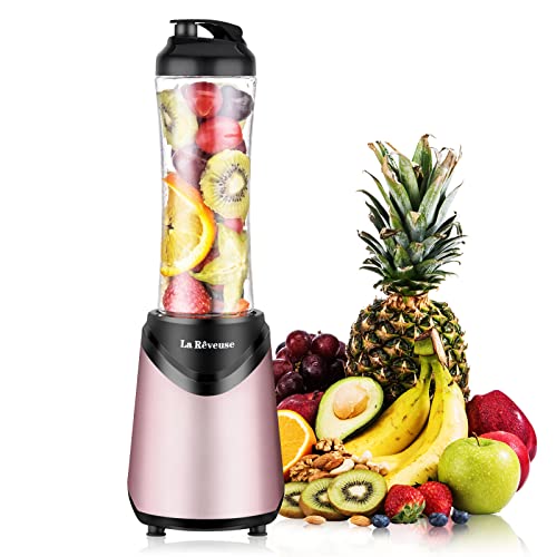 Smoothies Blender Personal Size 300 Watts with 18 oz BPA Free Portable Travel Sports Bottle