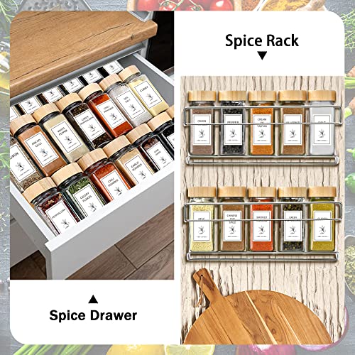 Spice Jars with Labels