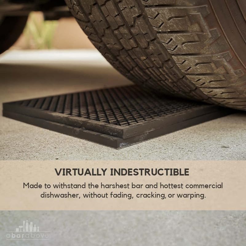 Heavy Duty Bar Mat (Black / Single 12" x 18")