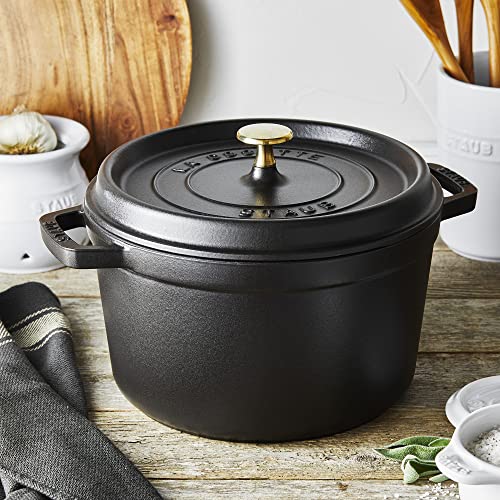 Cast Iron Dutch Oven 5 (5-qt Tall / Matte Black)