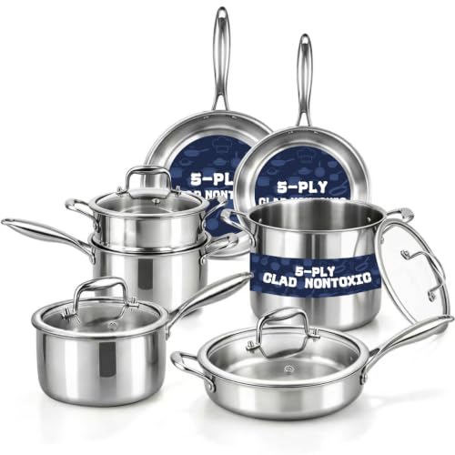 Stainless Steel Cookware Set (11-piece)