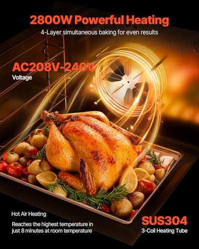 Commercial Countertop Oven (4-Tier 66L 2800W)