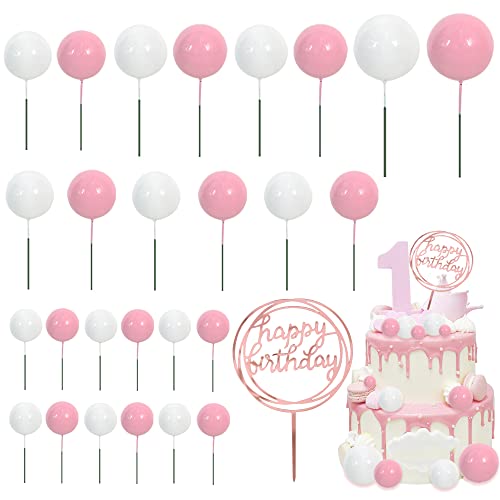 Balls Cake Toppers Foam Balls Cake Decorations
