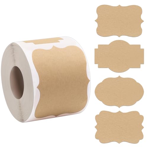 300 Pcs Self Adhesive Gift Tags Name Jar Labels Stickers