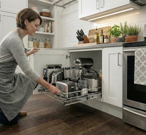 Hold N’ Storage Pull Out Cabinet Drawer Organizer