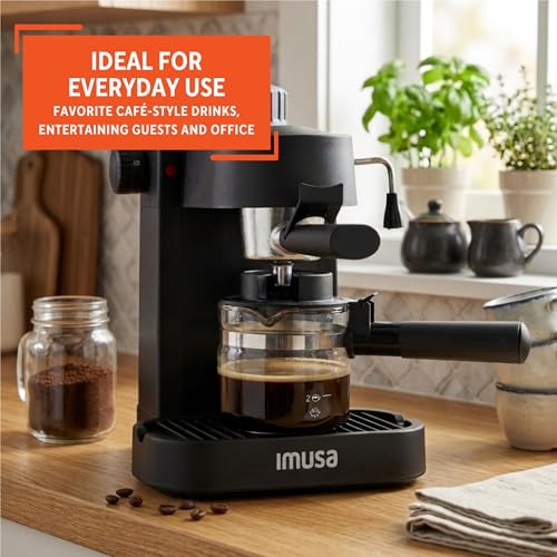 4 Cup Electric Espresso Cappuccino Coffee Maker