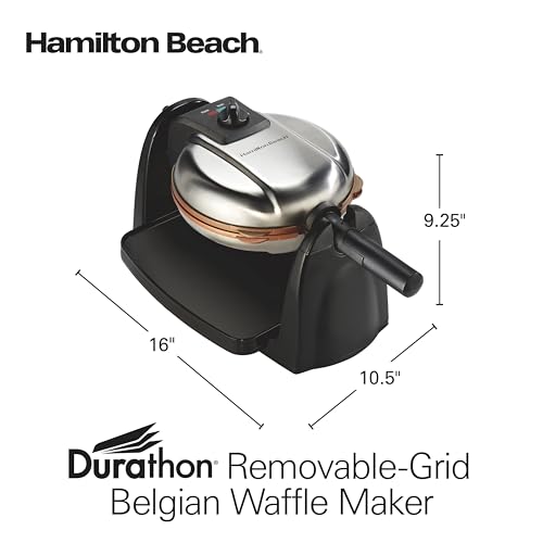 26031 Belgian Waffle Maker with Removable Nonstick Plates