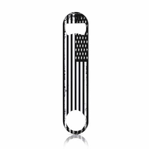 Vintage Art Stainless Steel Bottle Opener Beware of Zombies Warning Joke Humor Flat Beer Bottle Opener Keychain for Home Kitchen Bar Restaurant Party Birthday Gift