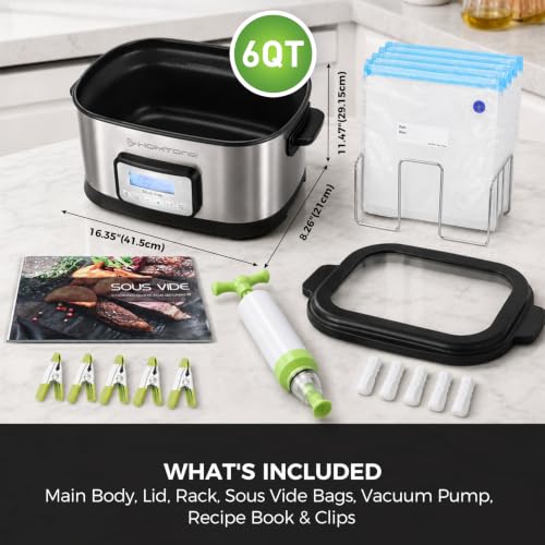Sous Vide 6 Quart (6 QT sous vide cooker + seal bgas + pump)