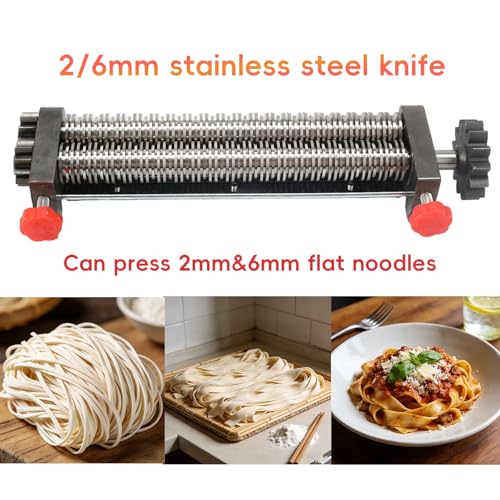 Electric Pasta & Noodle Maker with 2 (2/6mm flat knife)