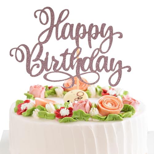 1 PCS Glitter Happy Birthday Cake Toppers