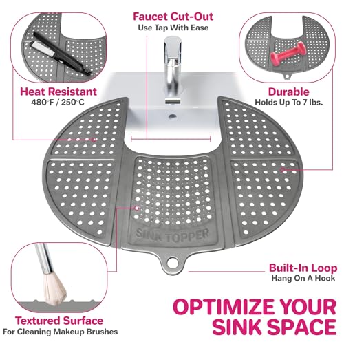 Bathroom Sink Cover for Counter Space & Storage Saver