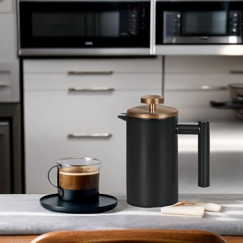 1 Liter 18 8 Double Wall Stainless Steel Coffee French Press
