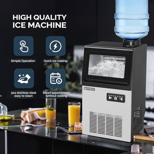 Commercial Ice Maker Machine with 2 Water Inlets